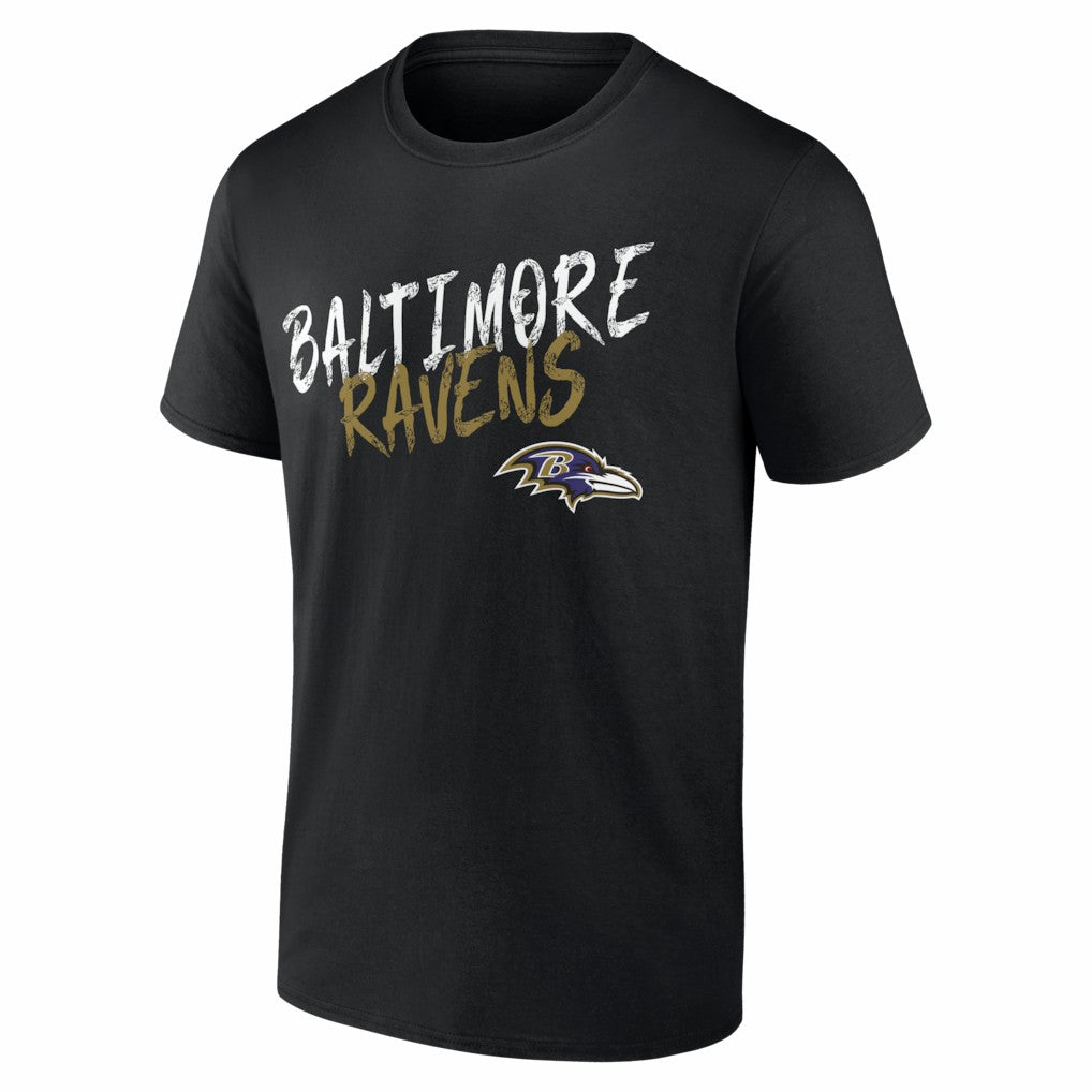 Baltimore Ravens Hustle Personalized Name & Number T-Shirt Black