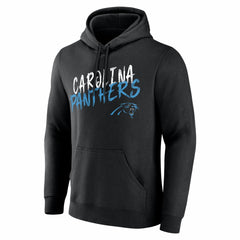 Carolina Panthers Hustle Personalized Name & Number Hoodie Black