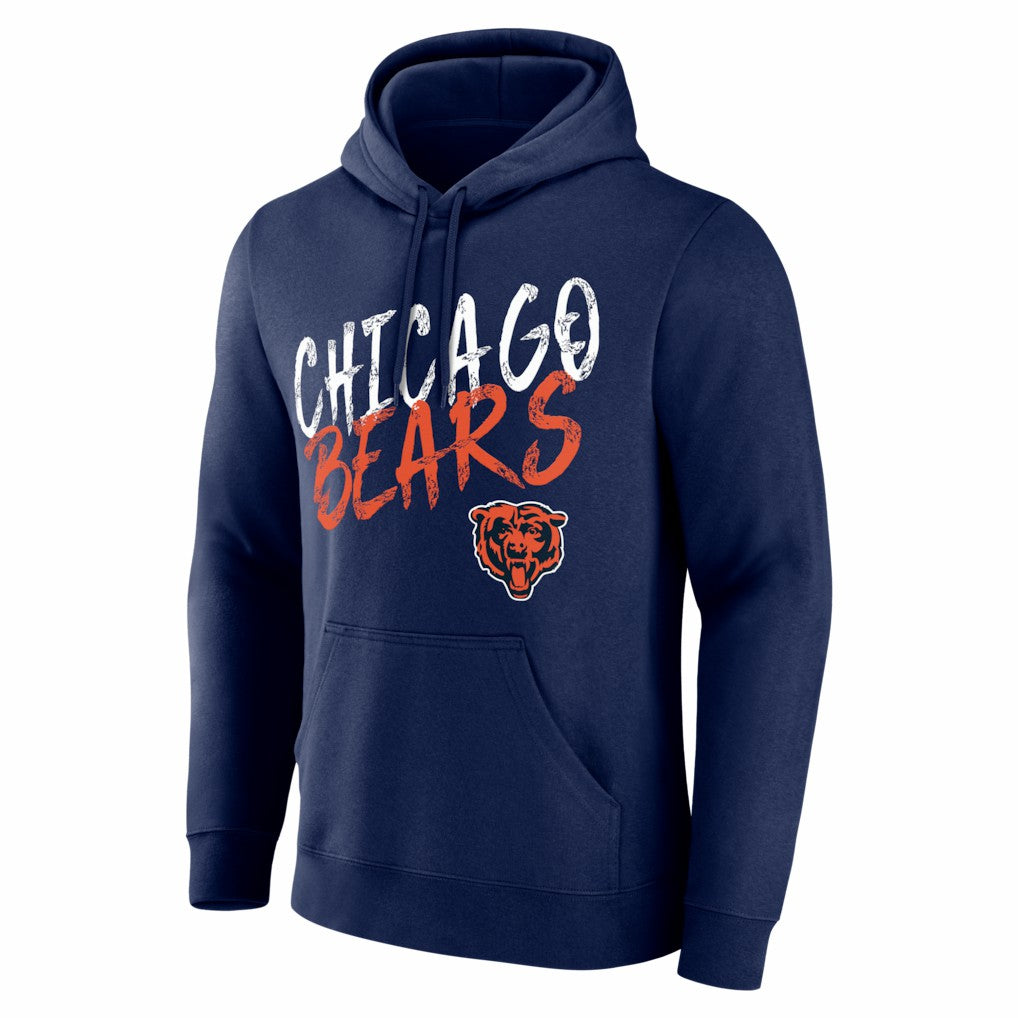 Chicago Bears Hustle Personalized Name & Number Hoodie Navy