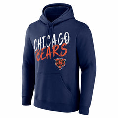 Chicago Bears Hustle Personalized Name & Number Hoodie Navy