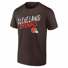 Cleveland Browns Hustle Personalized Name & Number T-Shirt Brown