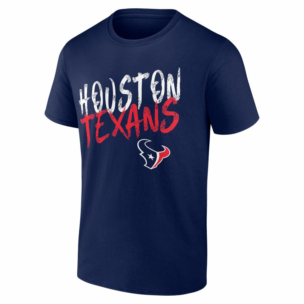 Houston Texans Hustle Personalized Name & Number T-Shirt Navy