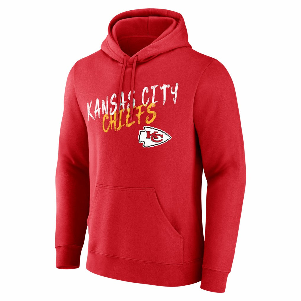 Kansas City Chiefs Hustle Personalized Name & Number Hoodie Red
