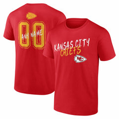 Kansas City Chiefs Hustle Personalized Name & Number T-Shirt Red