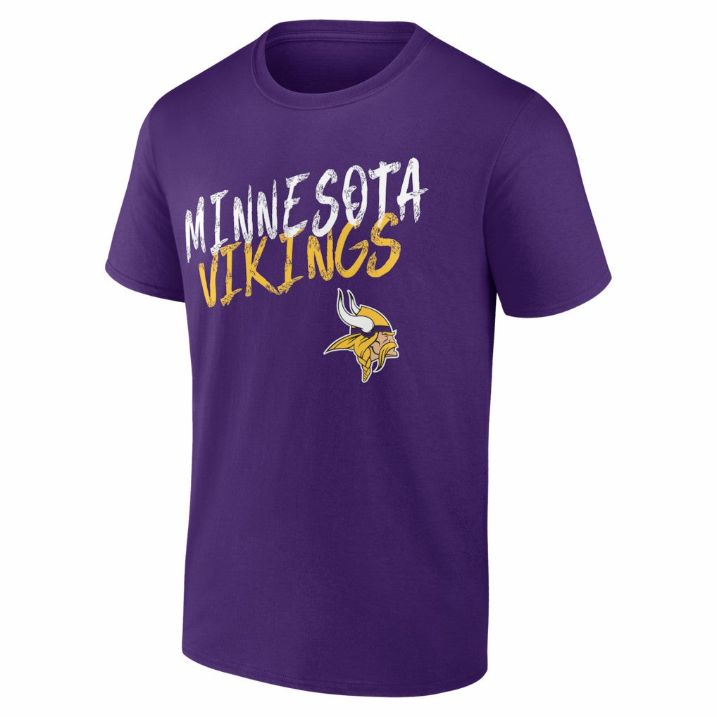Minnesota Vikings Hustle Personalized Name & Number T-Shirt Purple