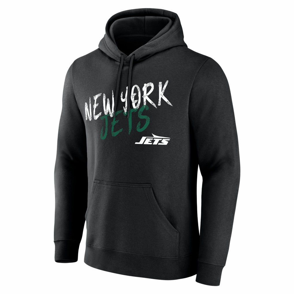 New York Jets Hustle Personalized Name & Number Hoodie Black