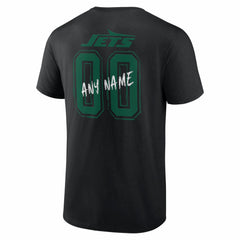 New York Jets Hustle Personalized Name & Number T-Shirt Black