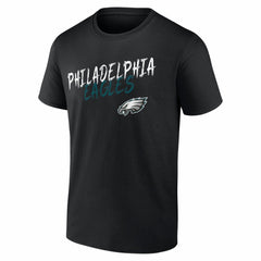 Philadelphia Eagles Hustle Personalized Name & Number T-Shirt Black
