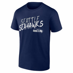 Seattle Seahawks Hustle Personalized Name & Number T-Shirt College Navy