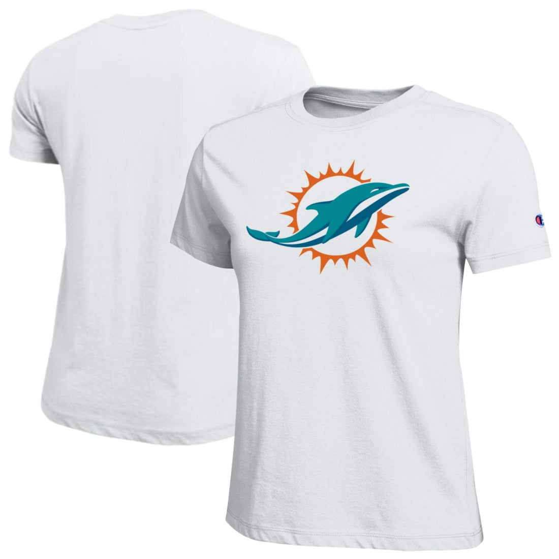 Miami Dolphins Champion Women's Logo T-Shirt White