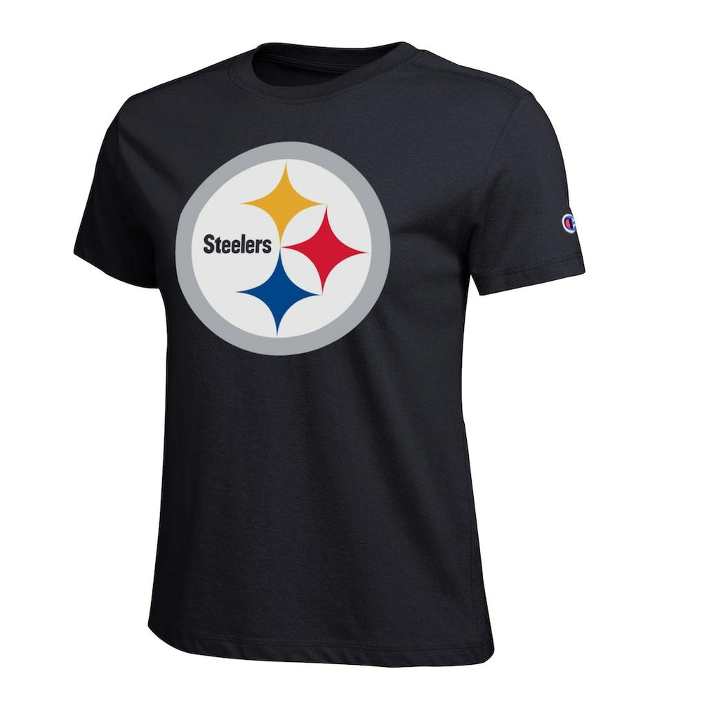 Pittsburgh Steelers Champion Women's Logo T-Shirt Black