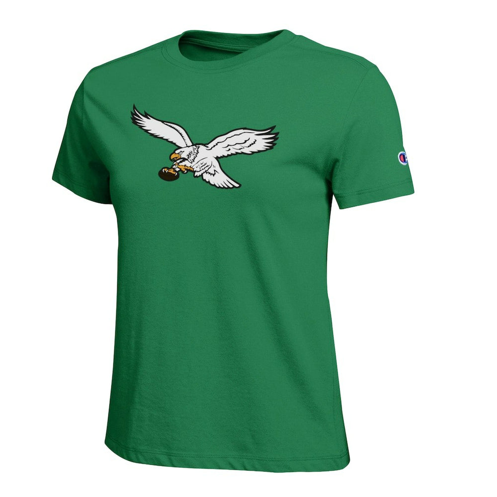 Philadelphia Eagles Champion Women's Logo T-Shirt Kelly Green