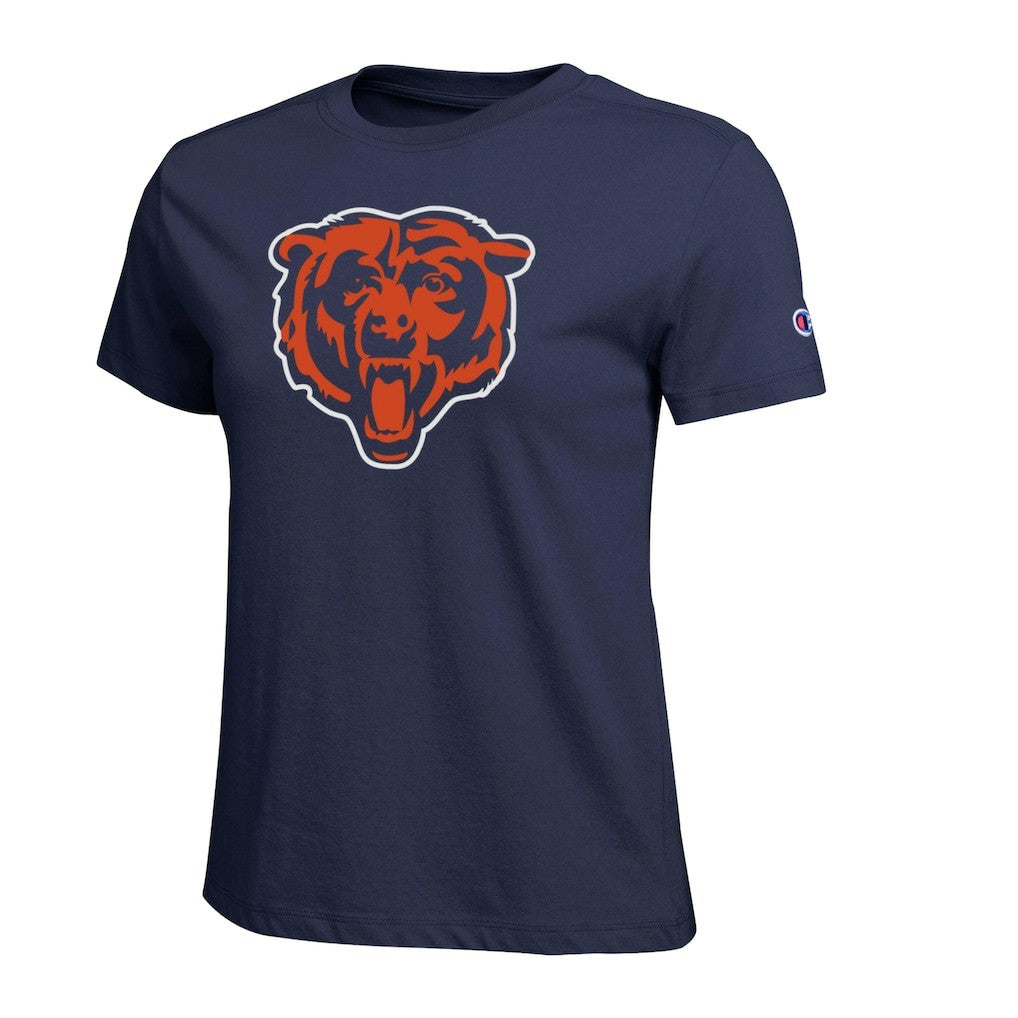 Chicago Bears Champion Women's Logo T-Shirt Navy