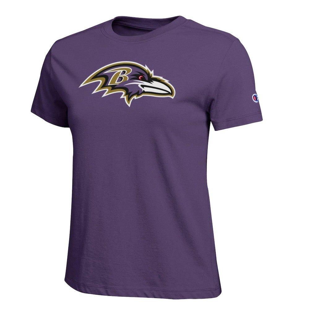 Baltimore Ravens Champion Women's Logo T-Shirt Purple