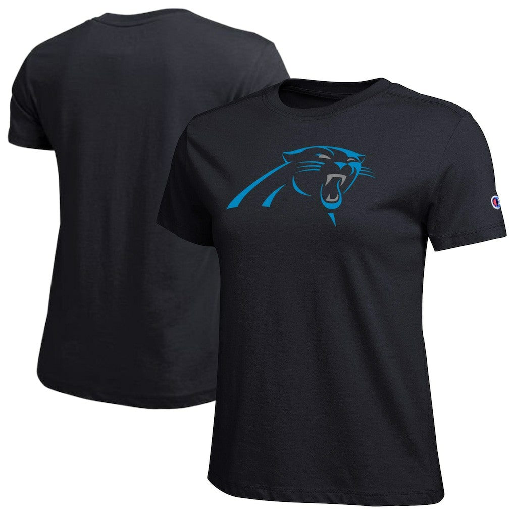 Carolina Panthers Champion Women's Logo T-Shirt Black