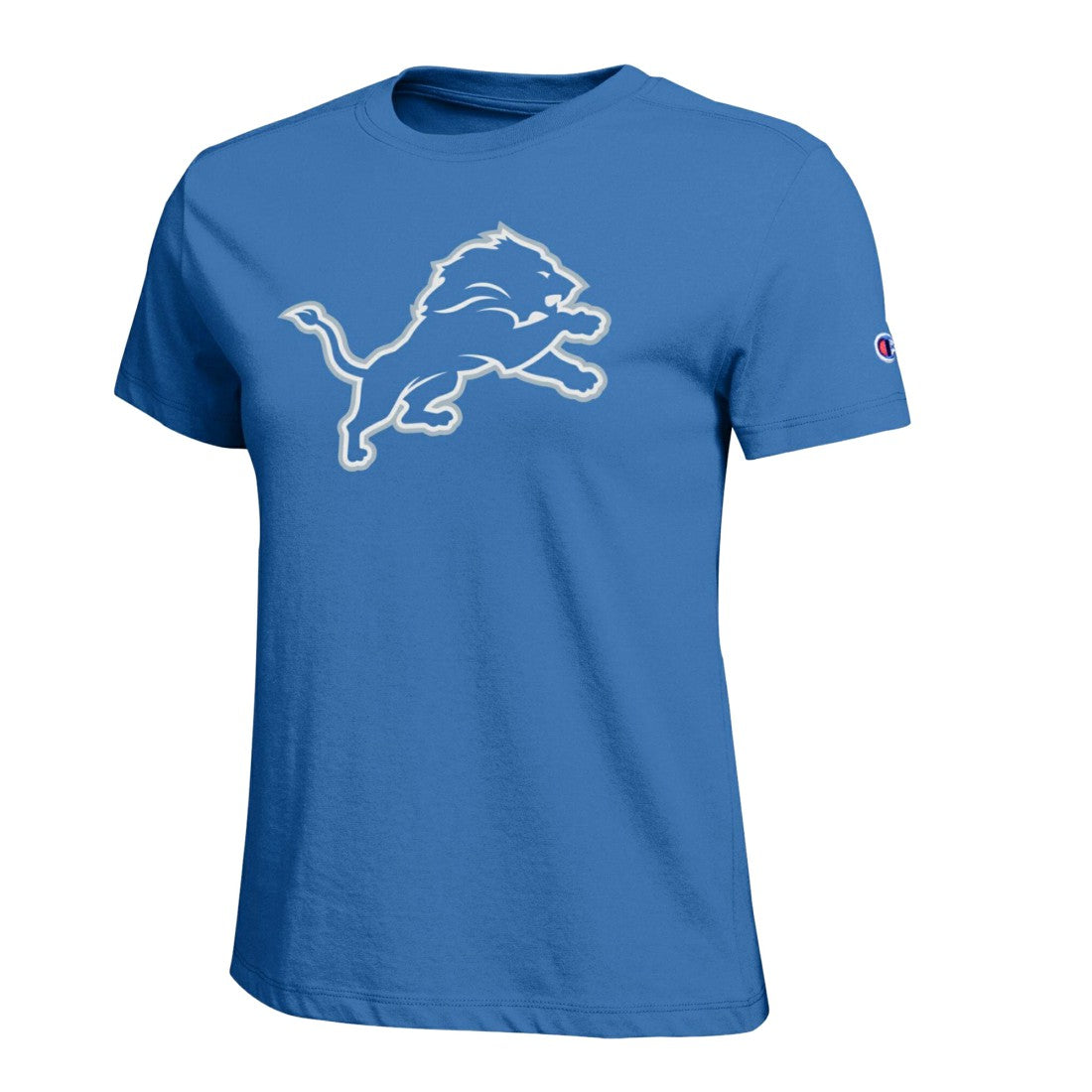 Detroit Lions Champion Women's Logo T-Shirt Blue