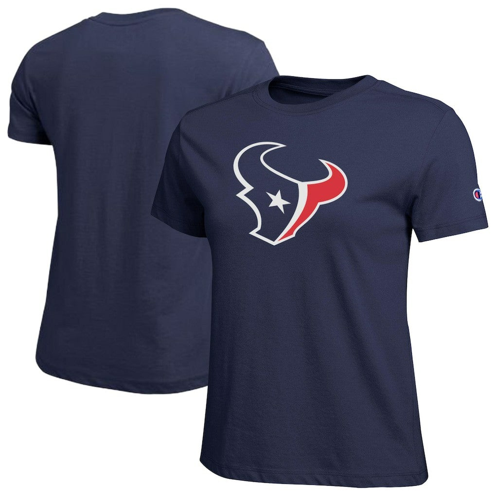 Houston Texans Champion Women's Logo T-Shirt Navy