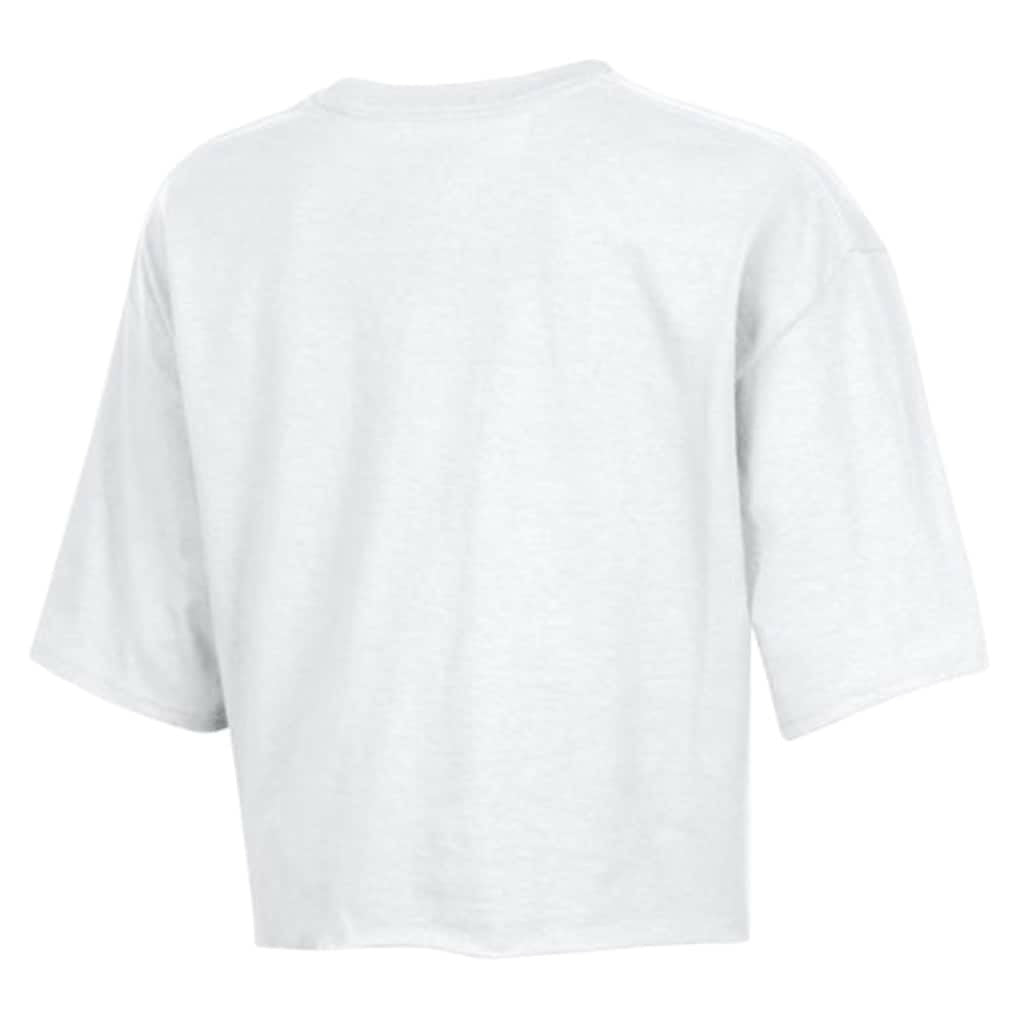 New Orleans Saints Champion Women's Boyfriend Cropped T-Shirt White