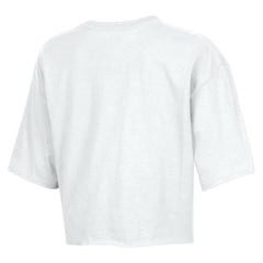 New Orleans Saints Champion Women's Boyfriend Cropped T-Shirt White