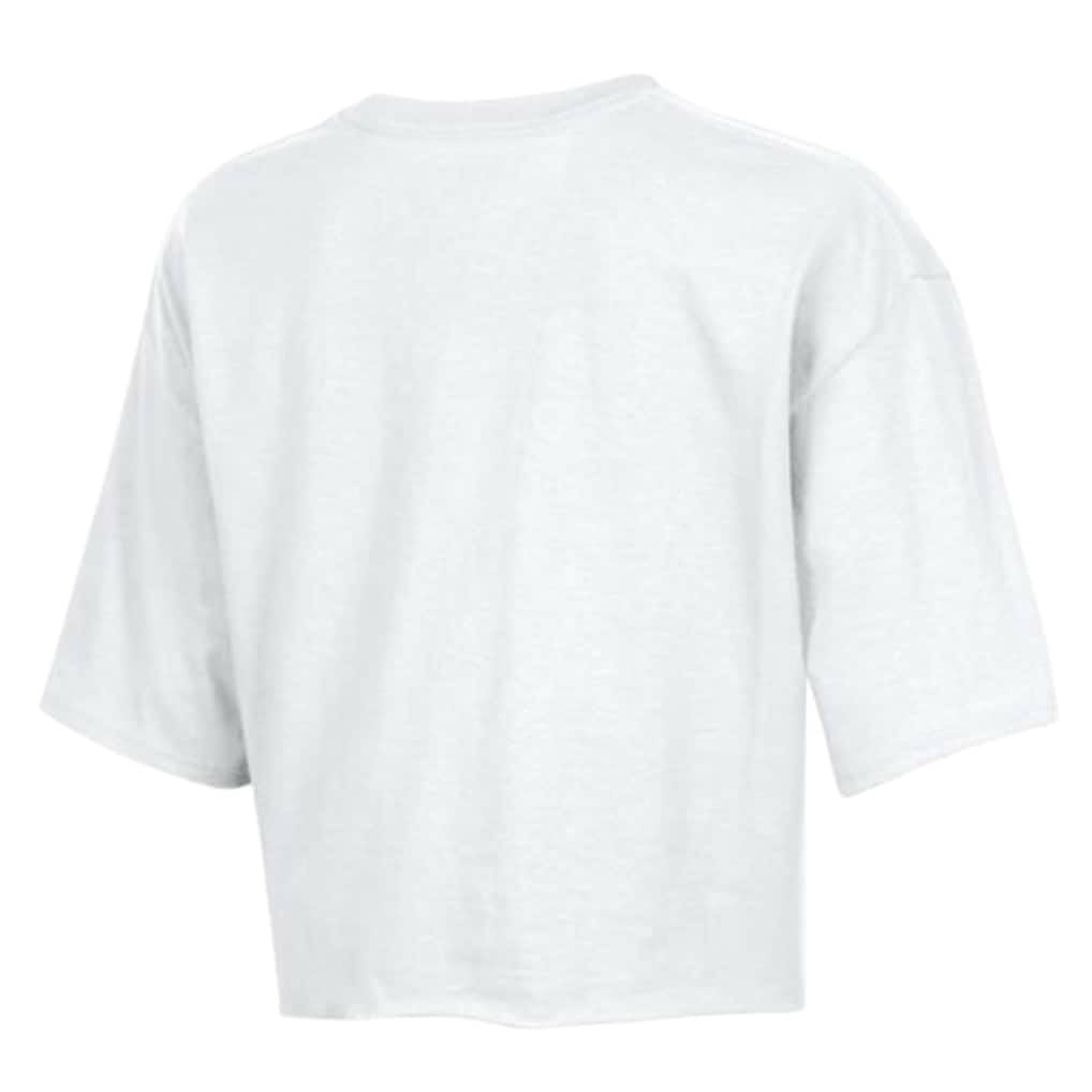 San Francisco 49ers Champion Women's Boyfriend Cropped T-Shirt White