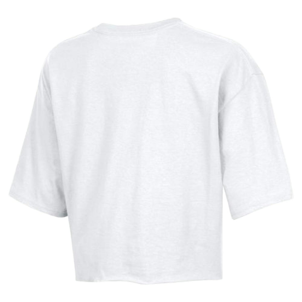 Seattle Seahawks Champion Women's Boyfriend Cropped T-Shirt White