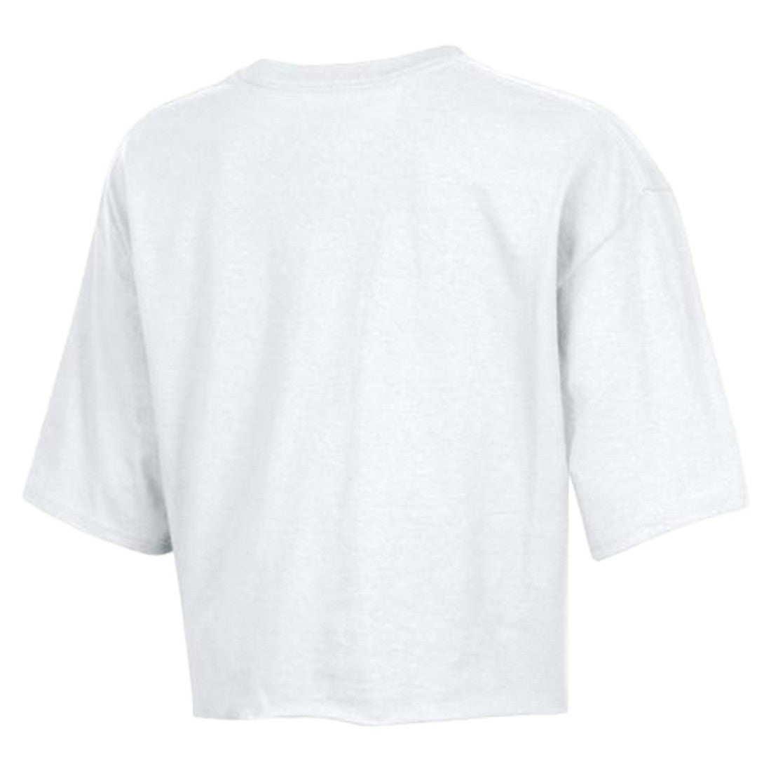 Denver Broncos Champion Women's Boyfriend Cropped T-Shirt White