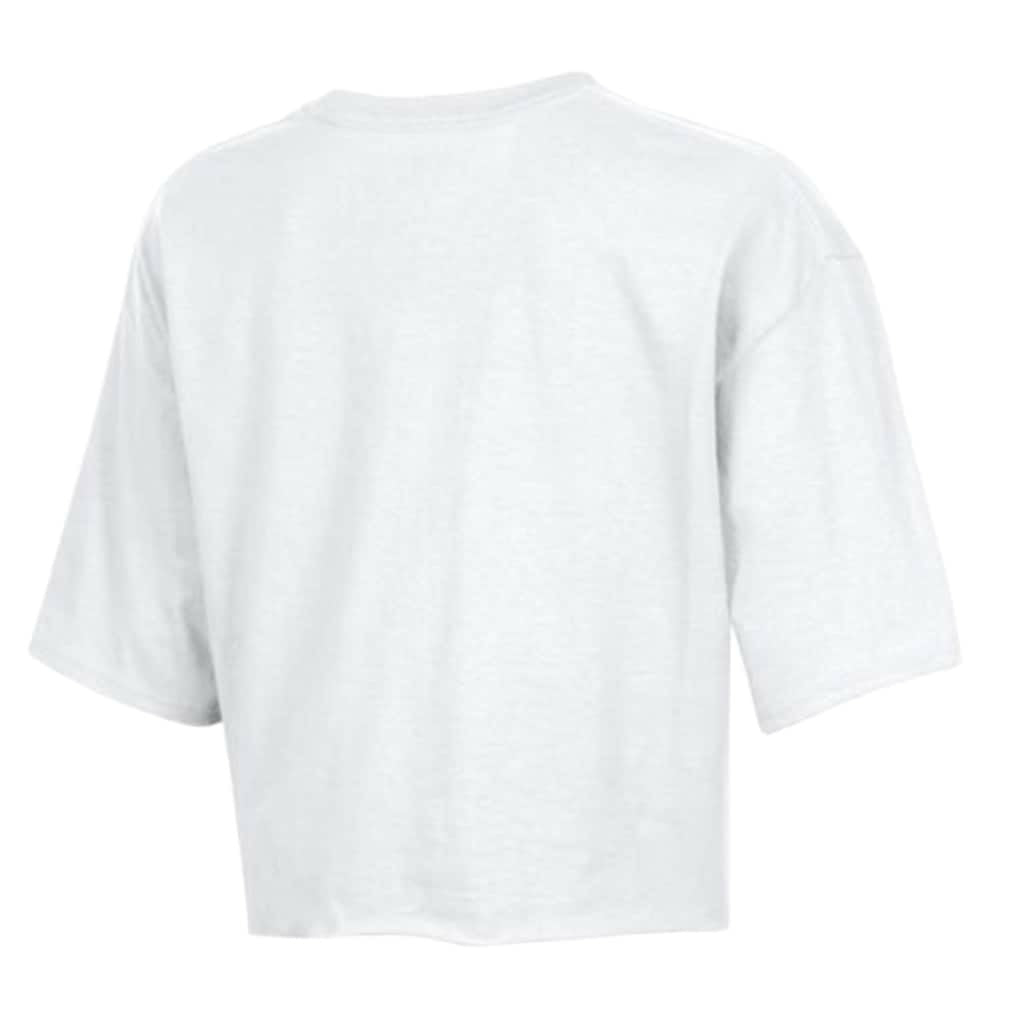 Houston Texans Champion Women's Boyfriend Cropped T-Shirt White