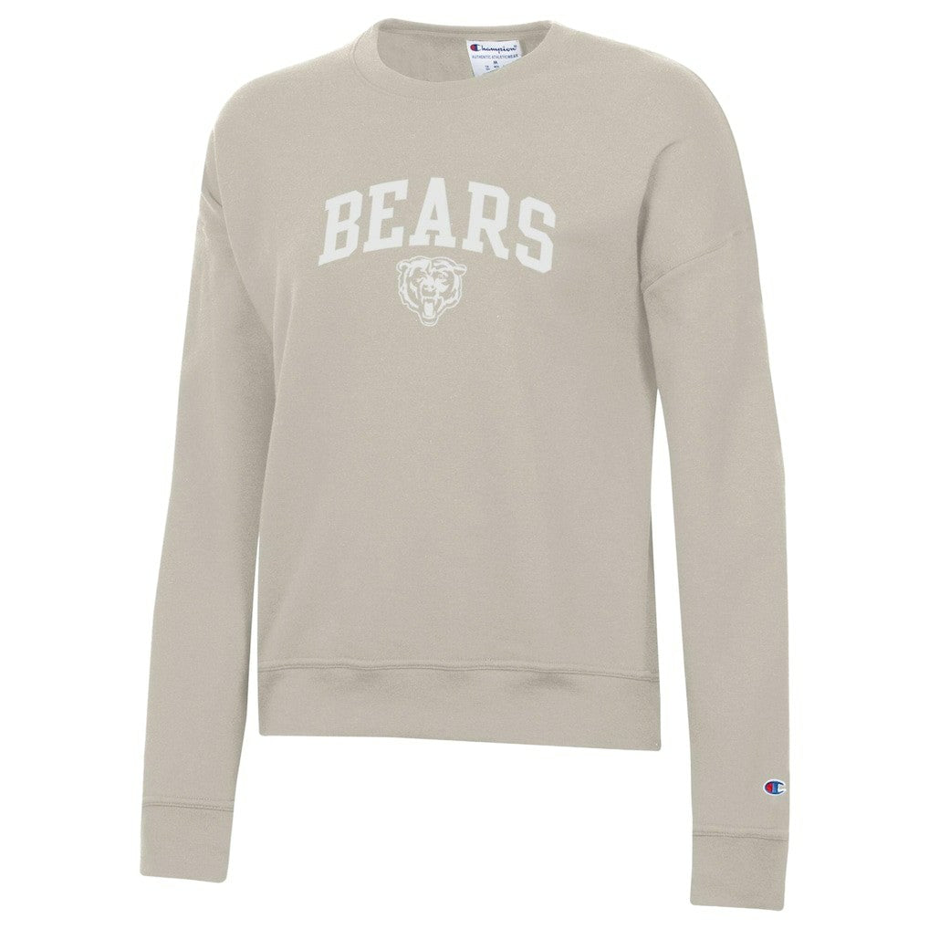 Chicago Bears Champion Women's Powerblend Cocoa Butter Fleece Sweatshirt Light Brown