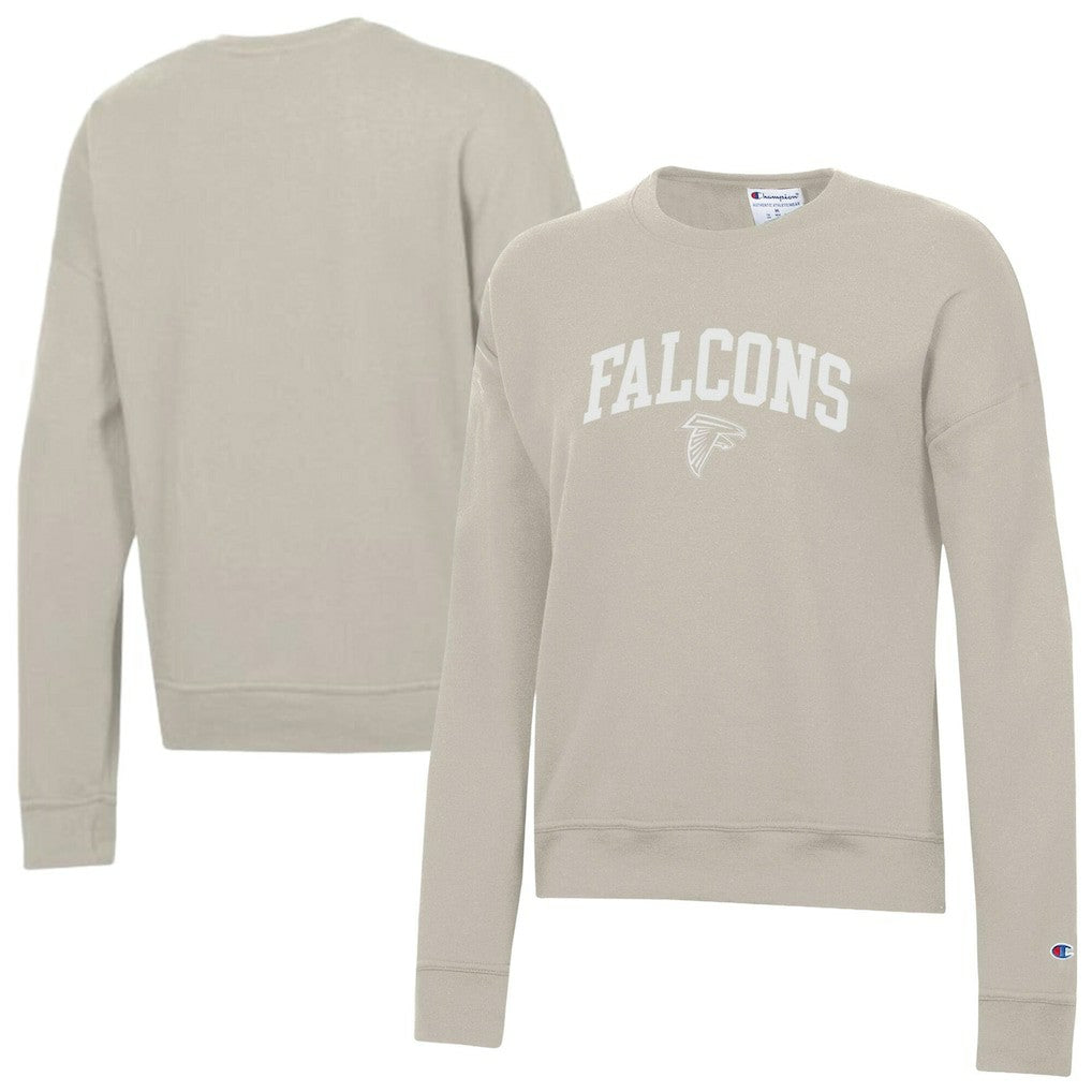 Atlanta Falcons Champion Women's Powerblend Cocoa Butter Fleece Sweatshirt Light Brown