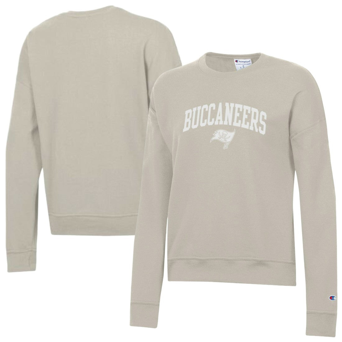 Tampa Bay Buccaneers Champion Women's Powerblend Cocoa Butter Fleece Sweatshirt Light Brown