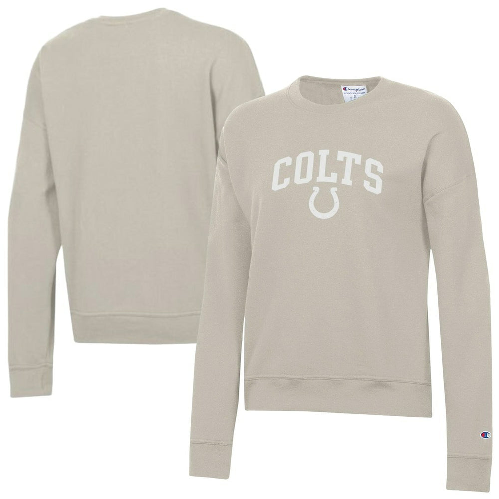 Indianapolis Colts Champion Women's Powerblend Cocoa Butter Fleece Sweatshirt Light Brown