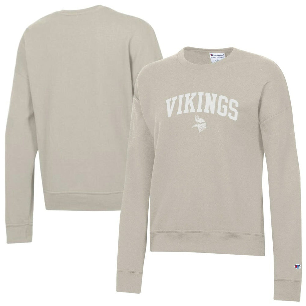 Minnesota Vikings Champion Women's Powerblend Cocoa Butter Fleece Sweatshirt Light Brown