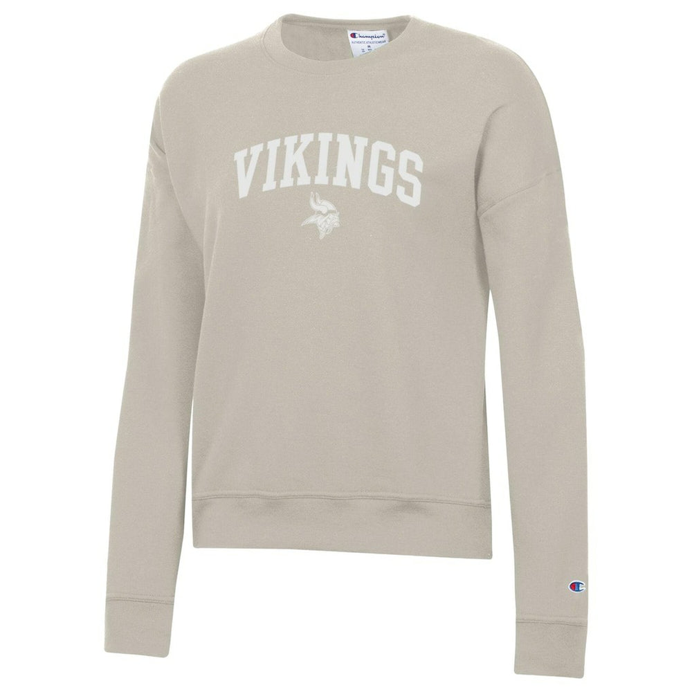 Minnesota Vikings Champion Women's Powerblend Cocoa Butter Fleece Sweatshirt Light Brown