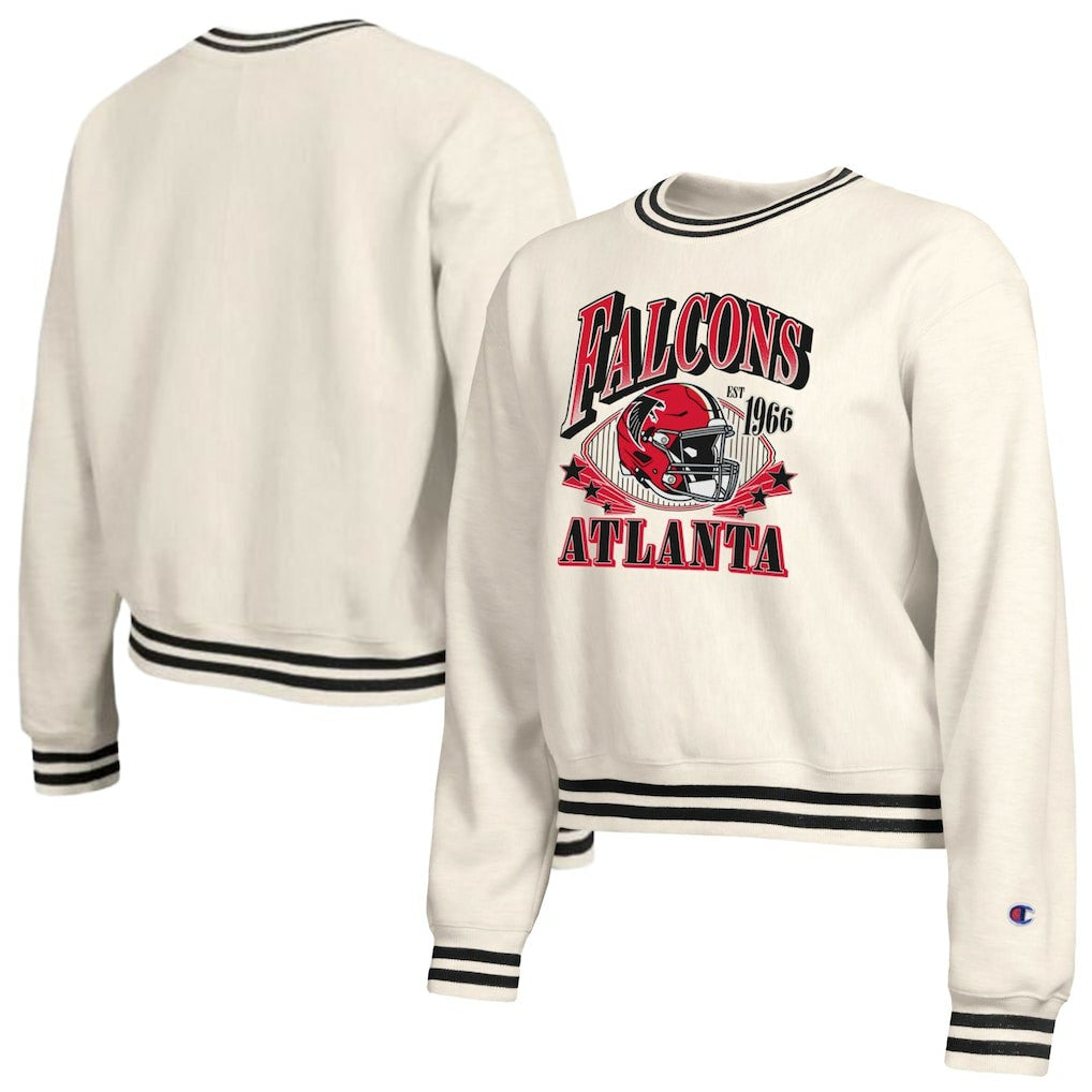 Atlanta Falcons Champion Women's Reverse Weave Fleece Sweatshirt Cream