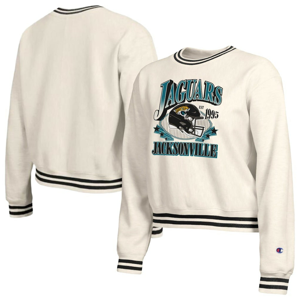 Jacksonville Jaguars Champion Women's Reverse Weave Fleece Sweatshirt Cream
