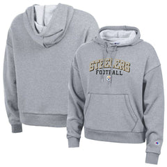 Pittsburgh Steelers Champion Women's Triumph Tri-Blend Hoodie Gray