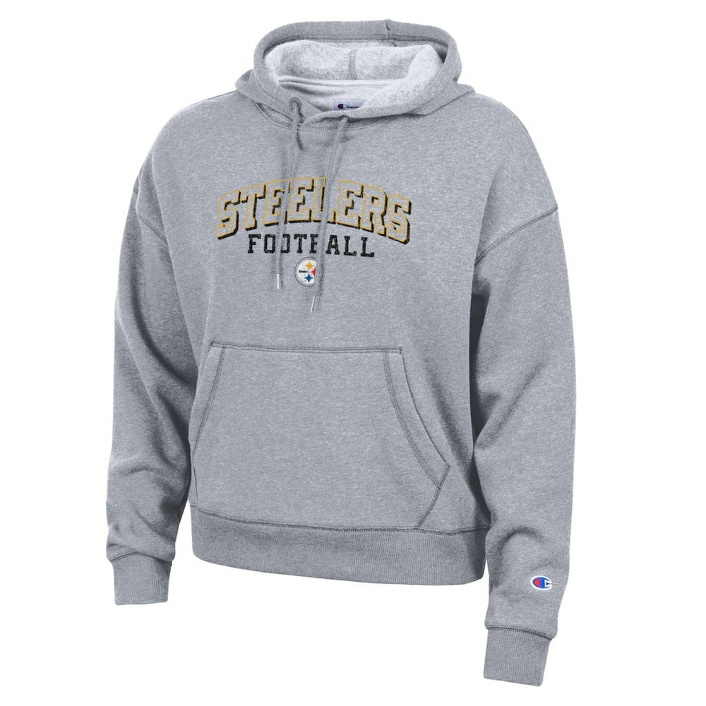 Pittsburgh Steelers Champion Women's Triumph Tri-Blend Hoodie Gray