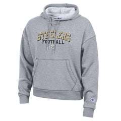 Pittsburgh Steelers Champion Women's Triumph Tri-Blend Hoodie Gray