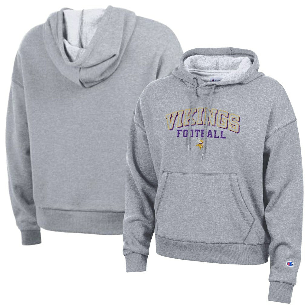 Minnesota Vikings Champion Women's Triumph Tri-Blend Hoodie Gray