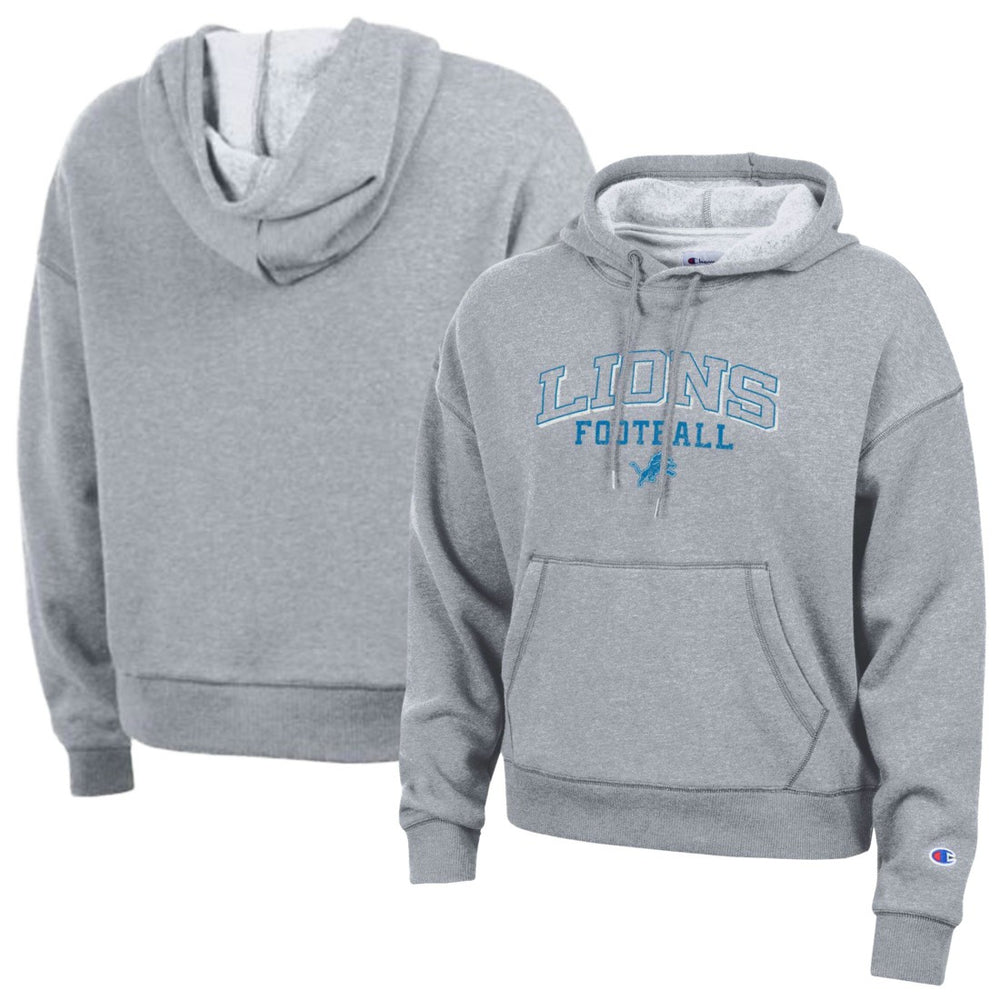 Detroit Lions Champion Women's Triumph Tri-Blend Hoodie Gray