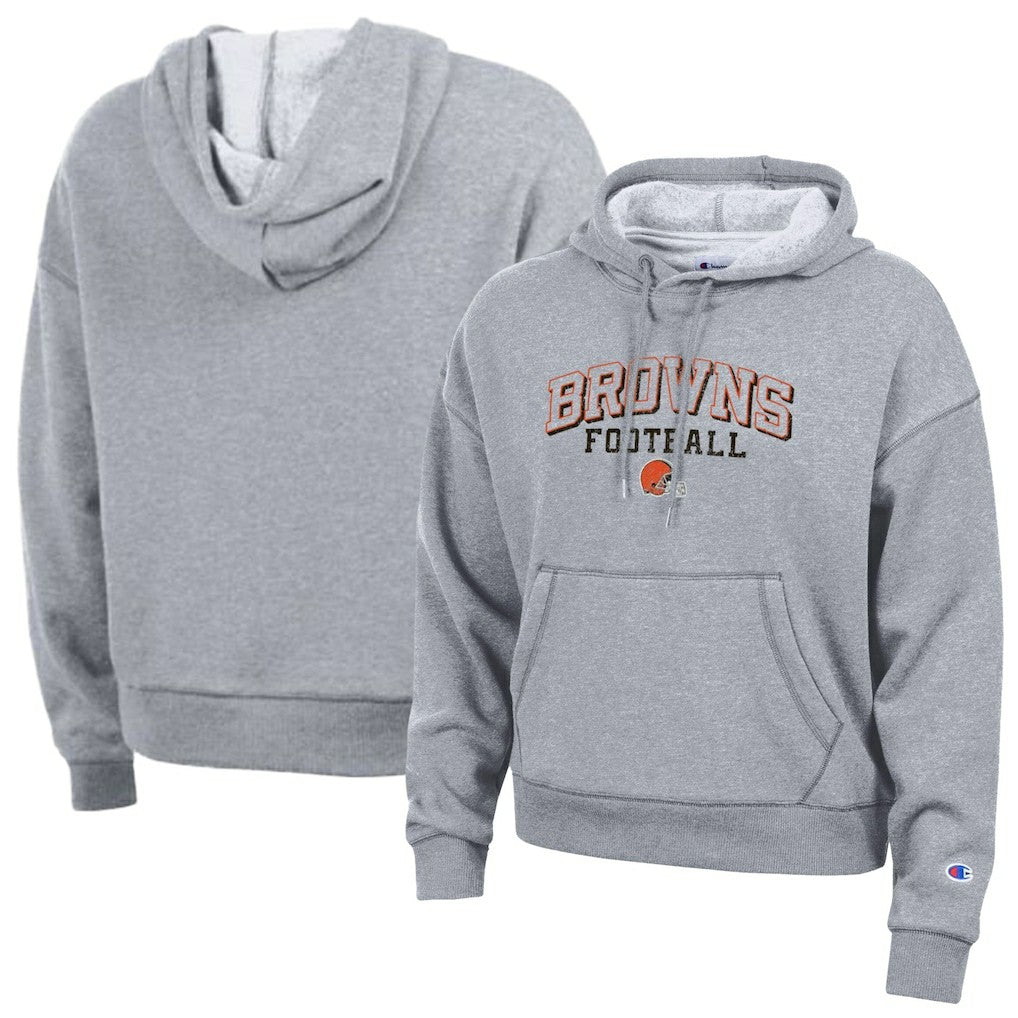Cleveland Browns Champion Women's Triumph Tri-Blend Hoodie Gray