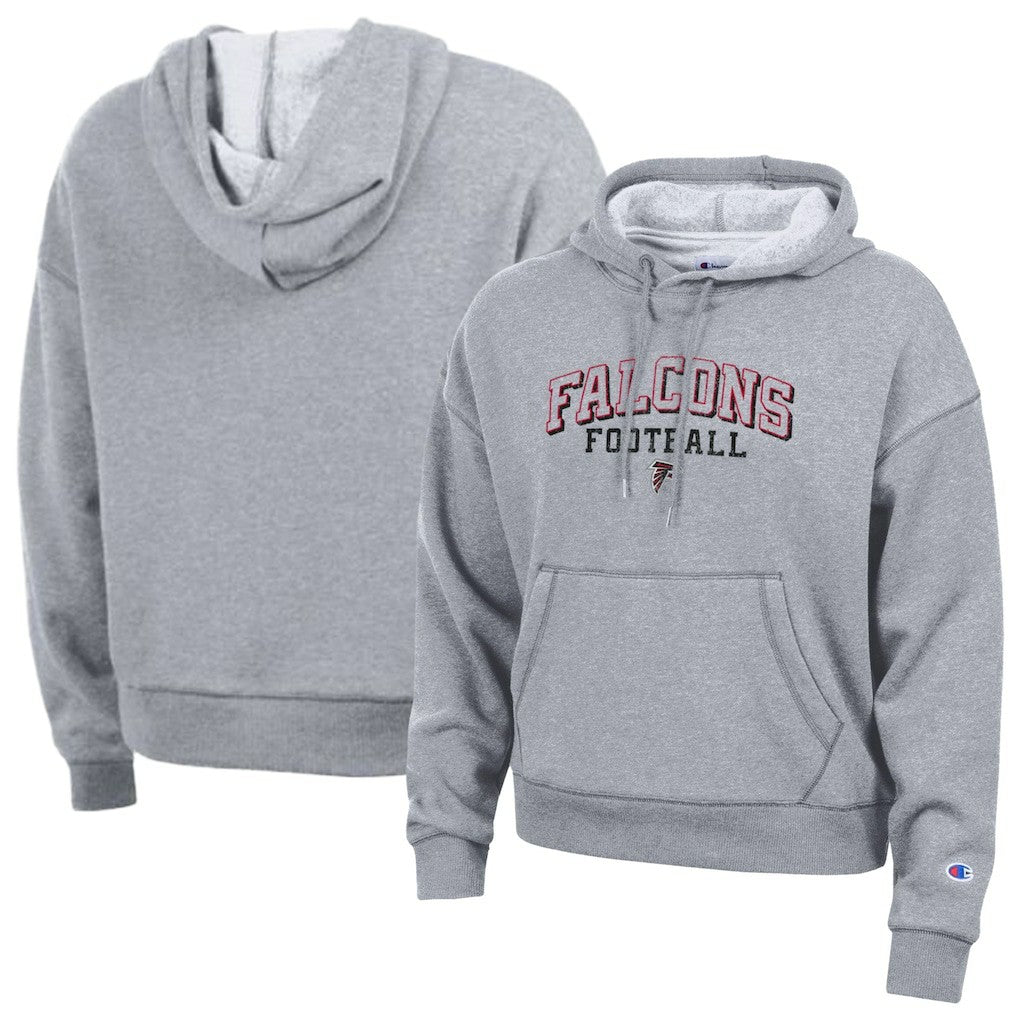 Atlanta Falcons Champion Women's Triumph Tri-Blend Hoodie Gray