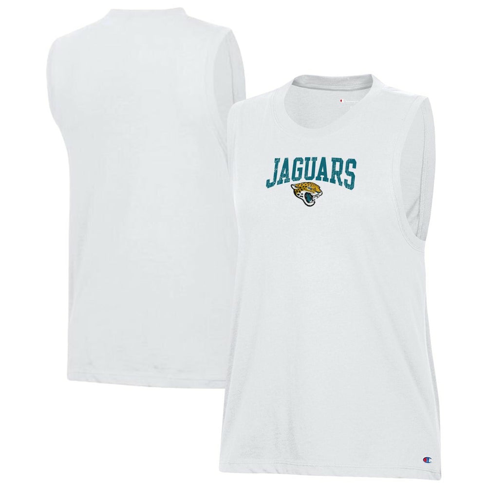 Jacksonville Jaguars Champion Women's Muscle Tank Top White