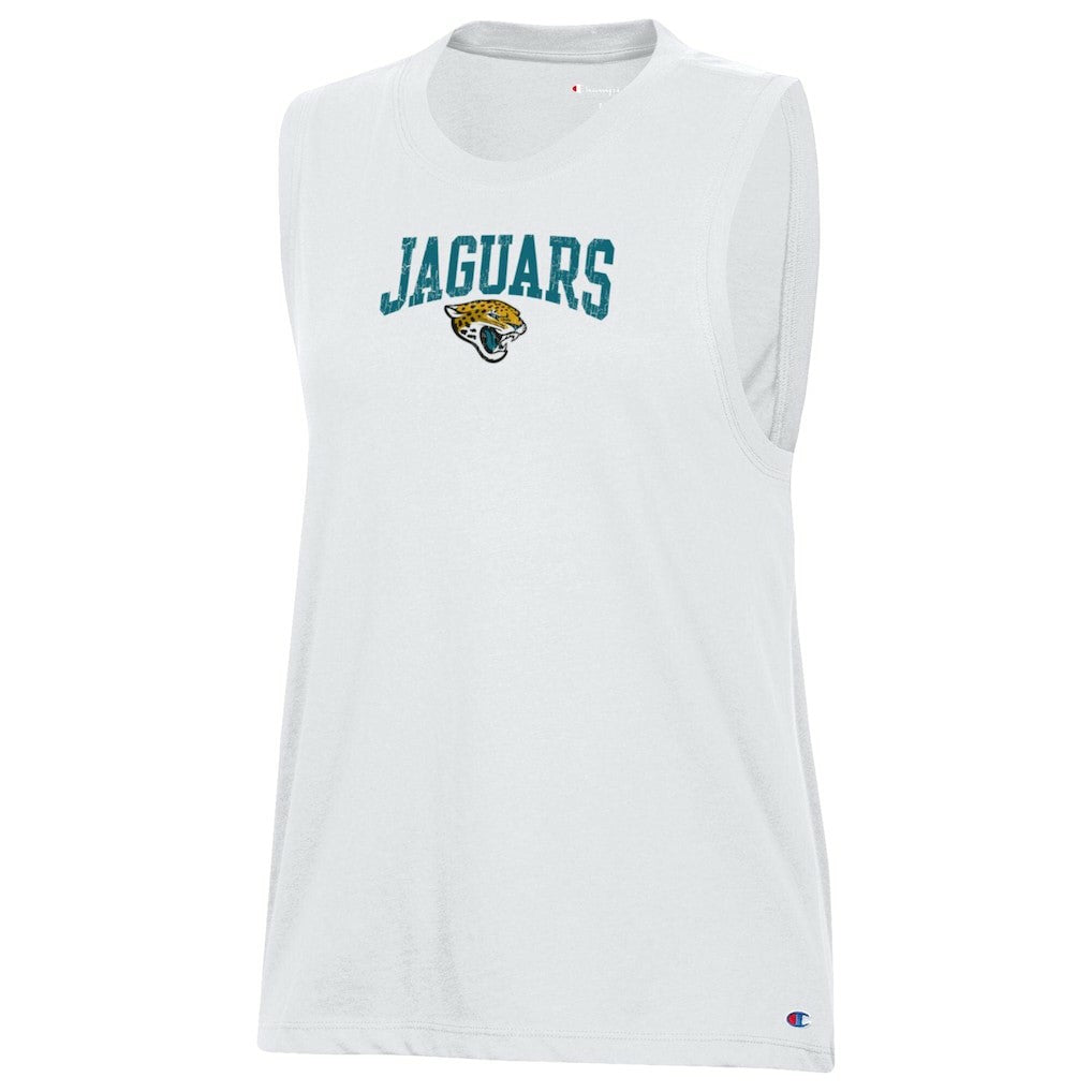 Jacksonville Jaguars Champion Women's Muscle Tank Top White