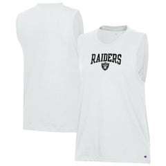Las Vegas Raiders Champion Women's Muscle Tank Top White