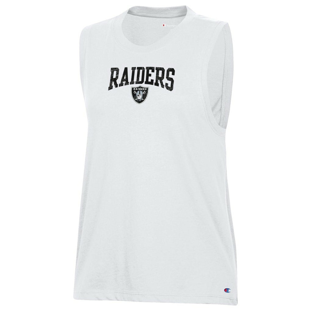 Las Vegas Raiders Champion Women's Muscle Tank Top White