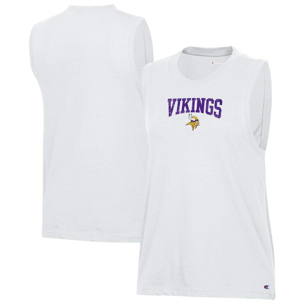 Minnesota Vikings Champion Women's Muscle Tank Top White