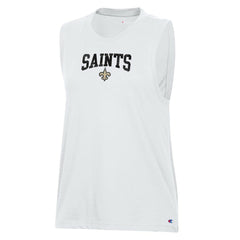 New Orleans Saints Champion Women's Muscle Tank Top White
