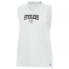 Pittsburgh Steelers Champion Women's Muscle Tank Top White
