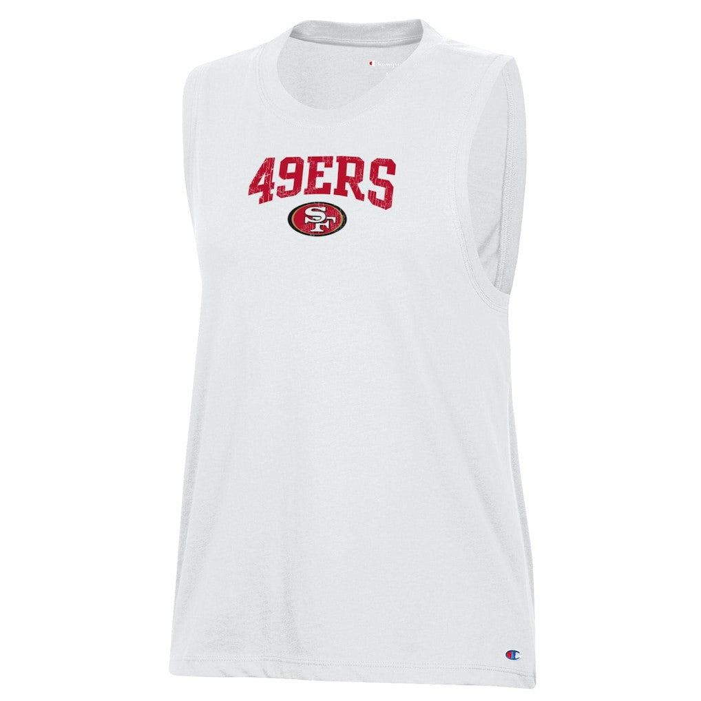 San Francisco 49ers Champion Women's Muscle Tank Top White
